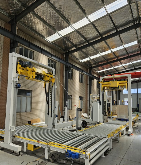 液晶面板托盤(pán)捆扎包裝線